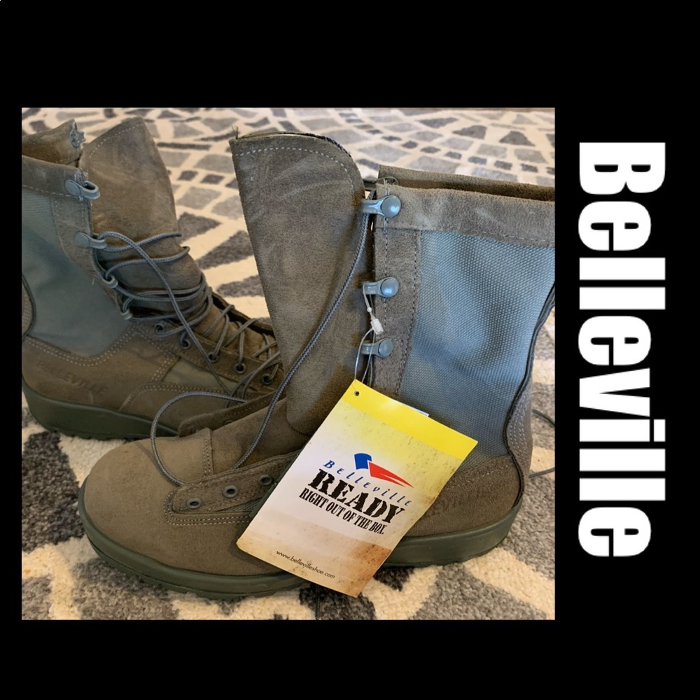 NWT Belleville 690V flight boots - sage green